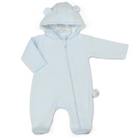 M15955: Baby Boys Quilted Pramsuit (0-9 Months)